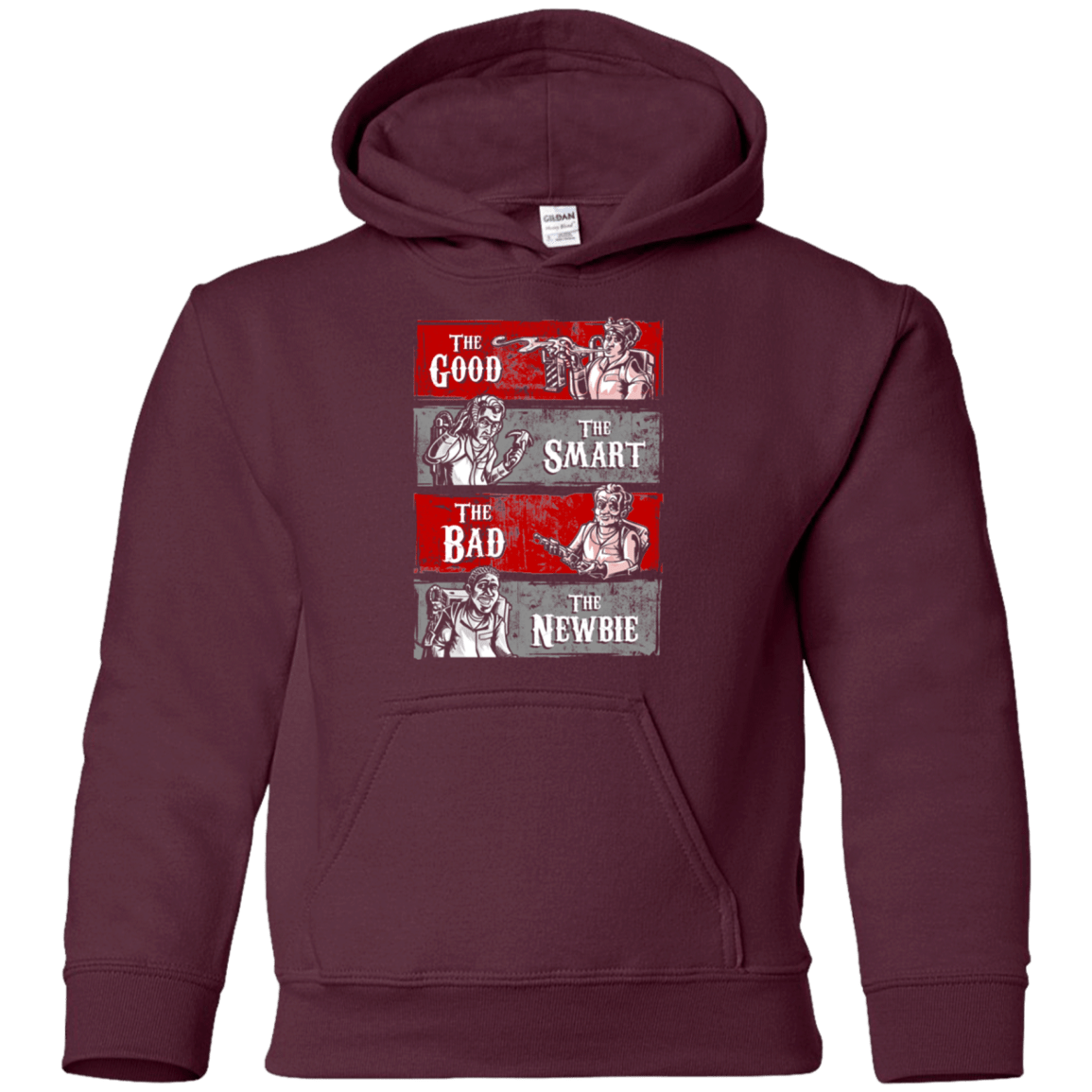 Sweatshirts Maroon / YS Ghost Wranglers Youth Hoodie