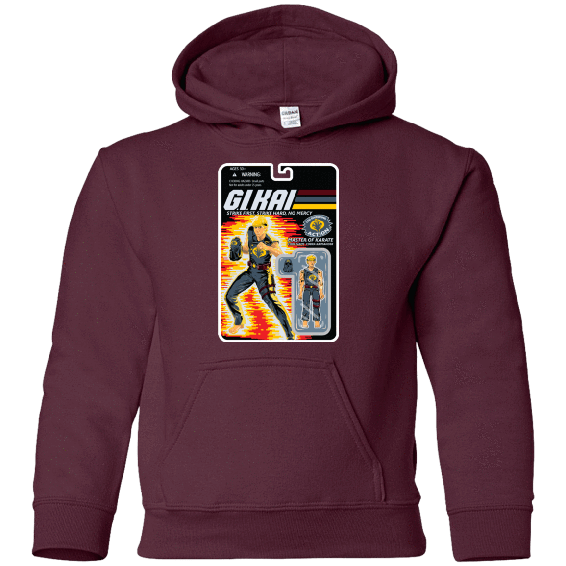 Sweatshirts Maroon / YS GI KAI Youth Hoodie