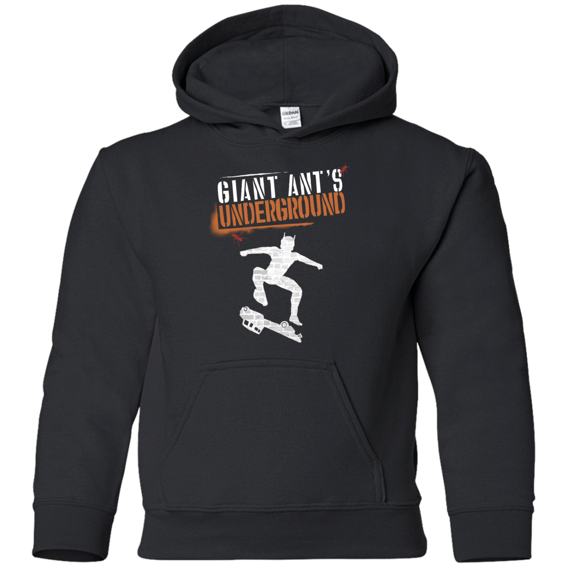 Sweatshirts Black / YS Giant Ants Youth Hoodie