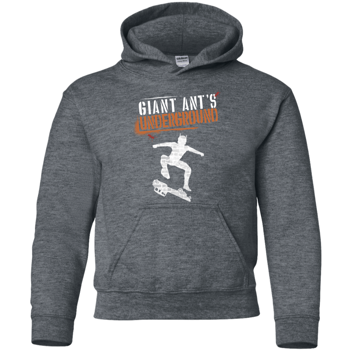 Sweatshirts Dark Heather / YS Giant Ants Youth Hoodie