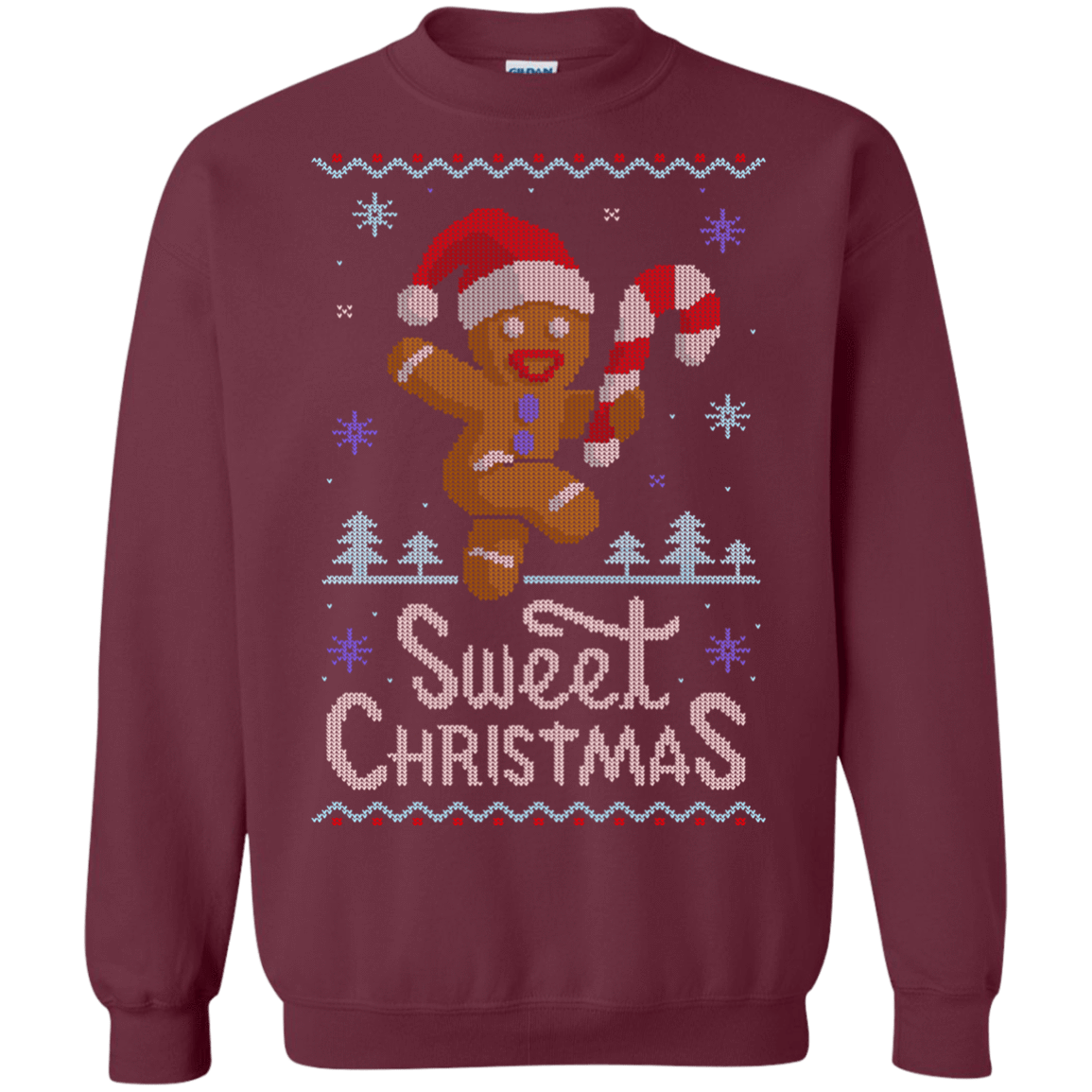 Sweatshirts Maroon / Small Ginger Bread Sweater Crewneck Sweatshirt