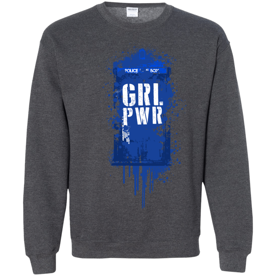 Sweatshirts Dark Heather / S Girl Power Crewneck Sweatshirt