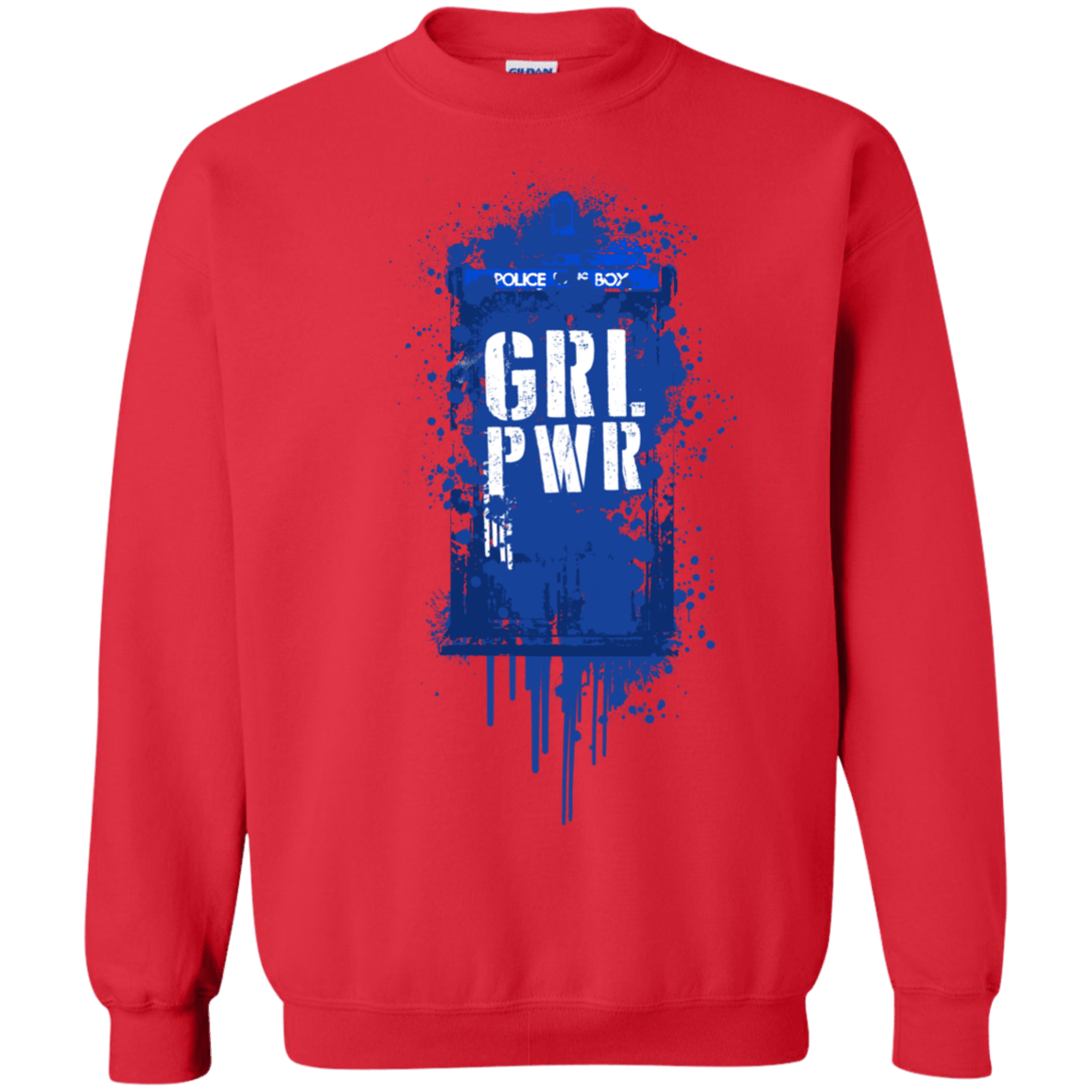 Sweatshirts Red / S Girl Power Crewneck Sweatshirt