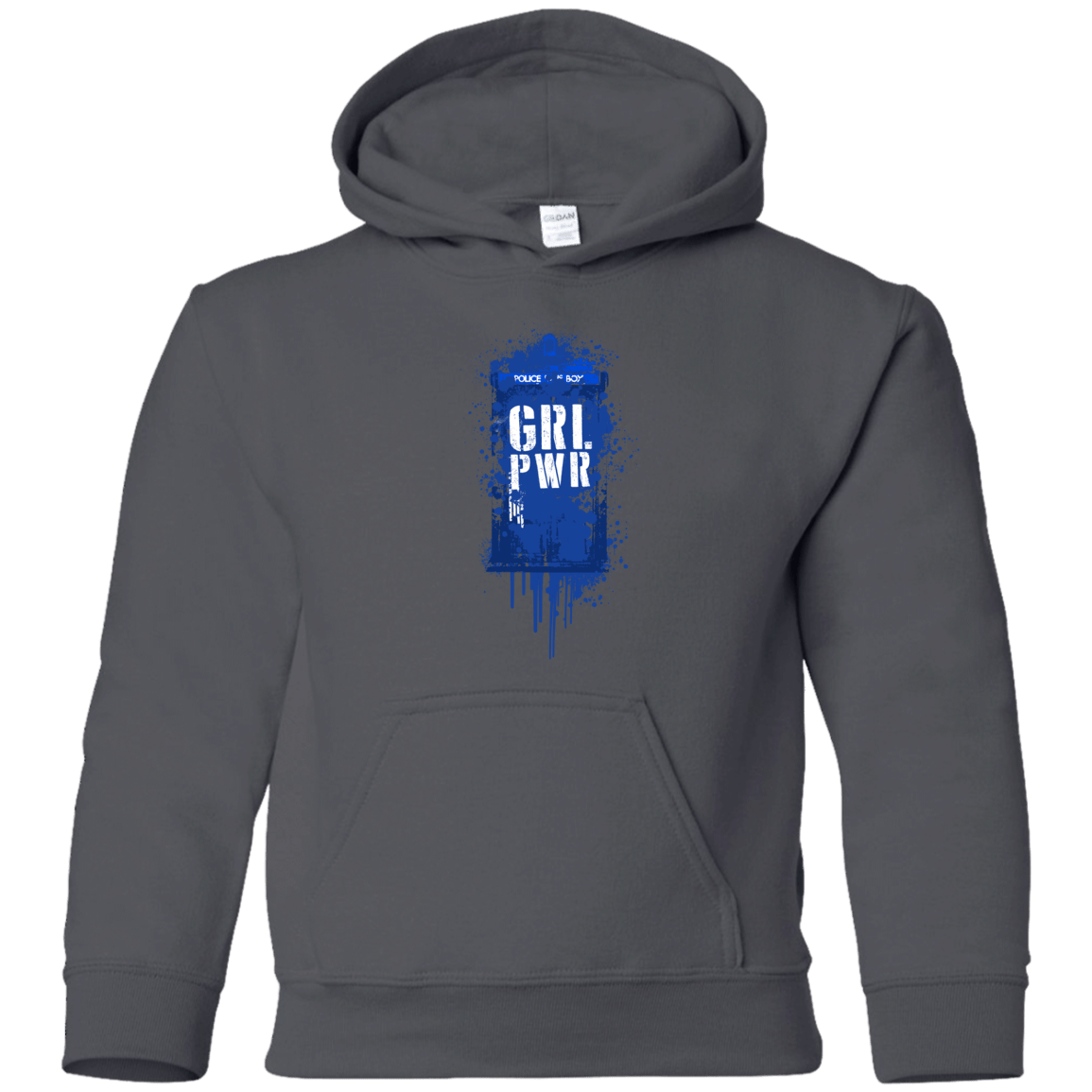 Sweatshirts Charcoal / YS Girl Power Youth Hoodie