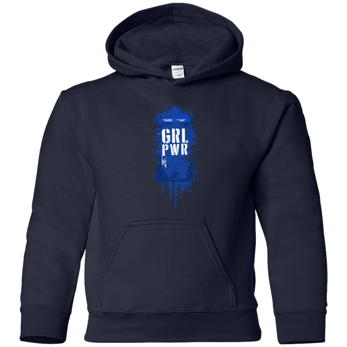 Sweatshirts Navy / YS Girl Power Youth Hoodie
