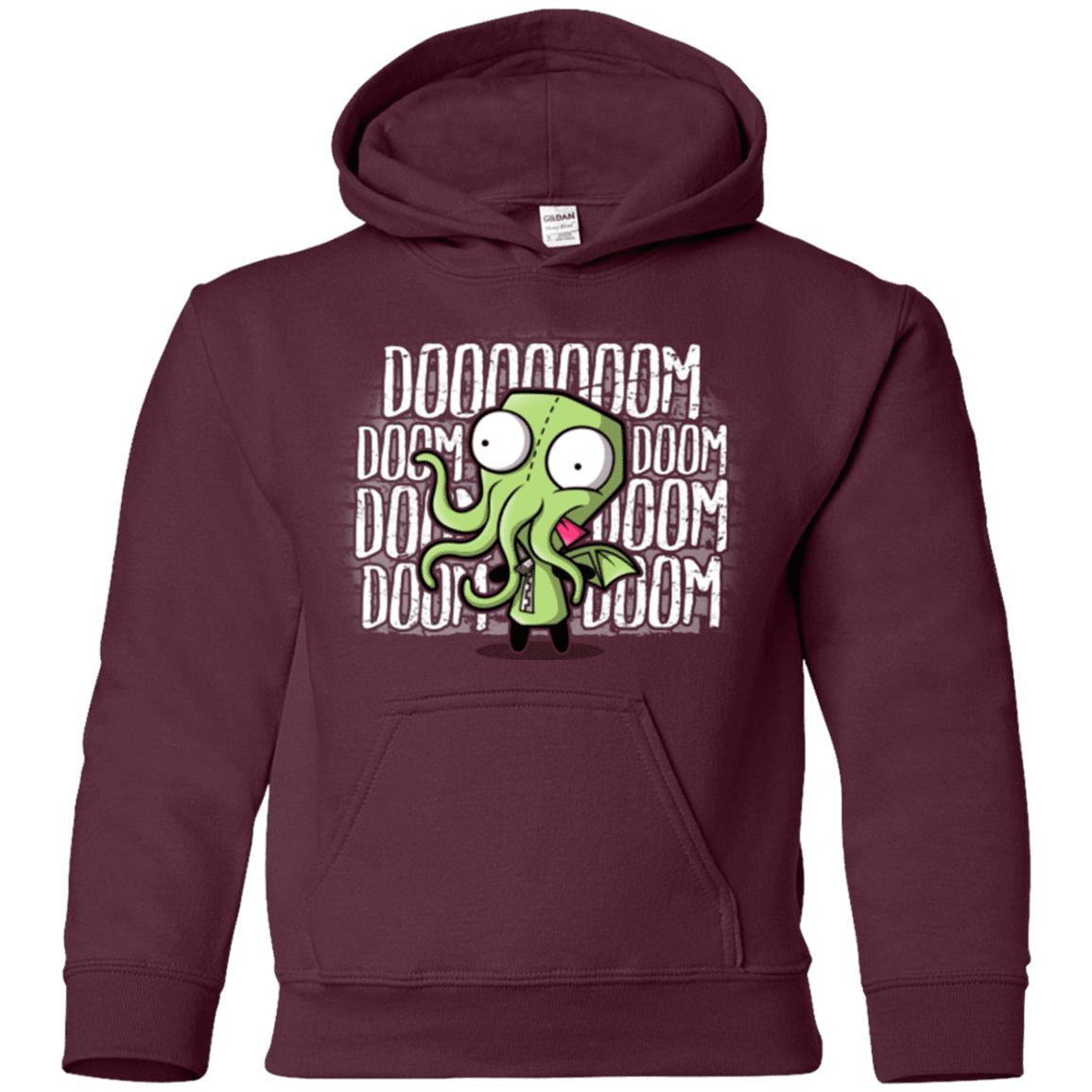 Sweatshirts Maroon / YS GIRTHULHU Youth Hoodie
