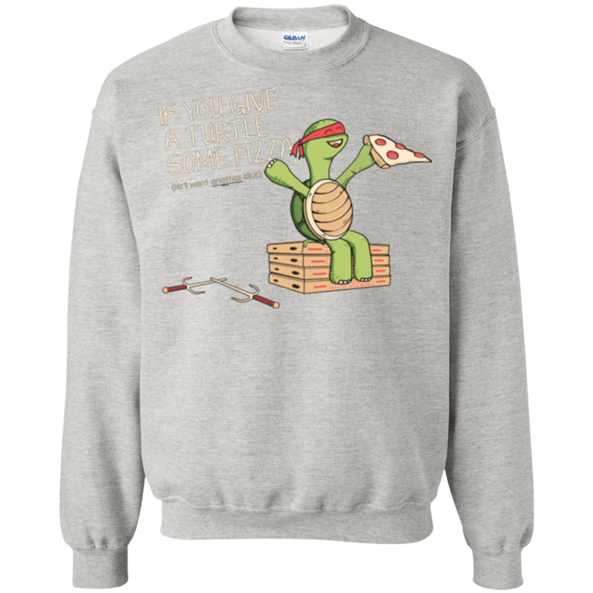 Sweatshirts Ash / Small Give a Turtle Crewneck Sweatshirt