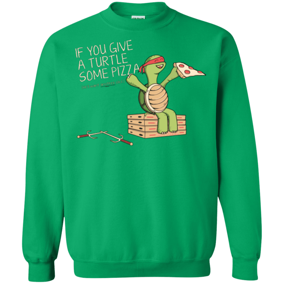Sweatshirts Irish Green / Small Give a Turtle Crewneck Sweatshirt