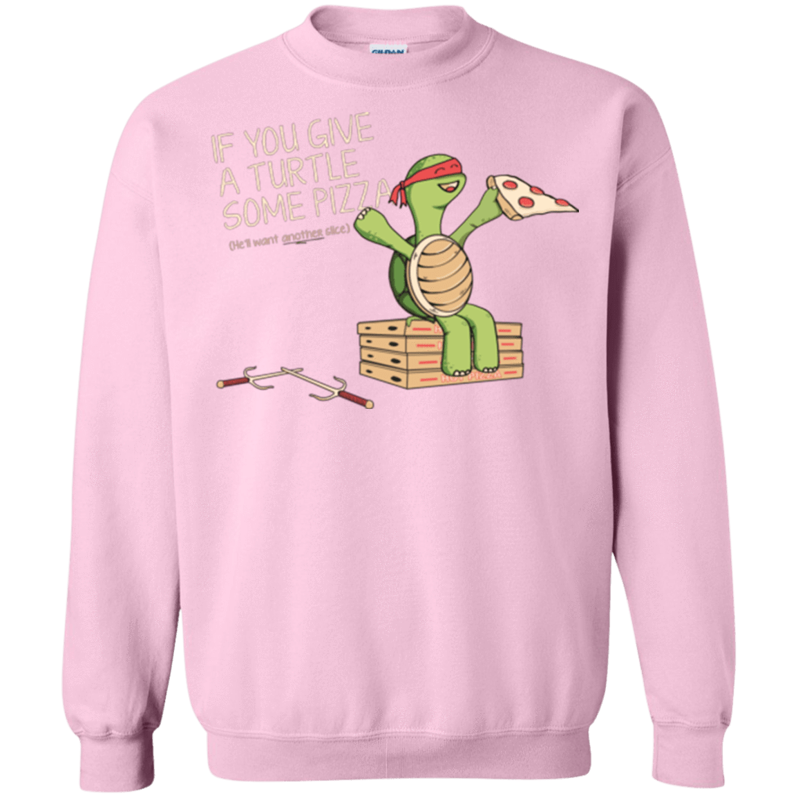 Sweatshirts Light Pink / Small Give a Turtle Crewneck Sweatshirt