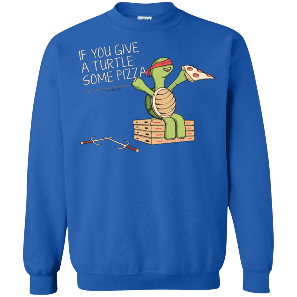 Sweatshirts Royal / Small Give a Turtle Crewneck Sweatshirt