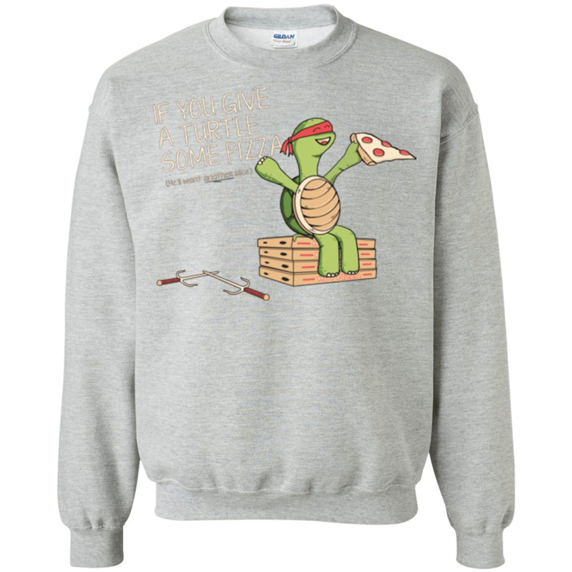 Sweatshirts Sport Grey / Small Give a Turtle Crewneck Sweatshirt