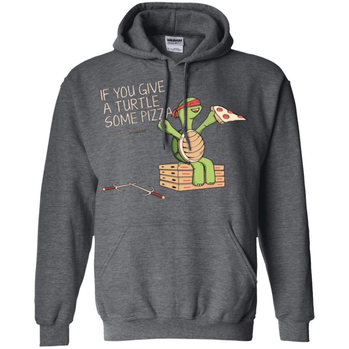 Sweatshirts Dark Heather / Small Give a Turtle Pullover Hoodie