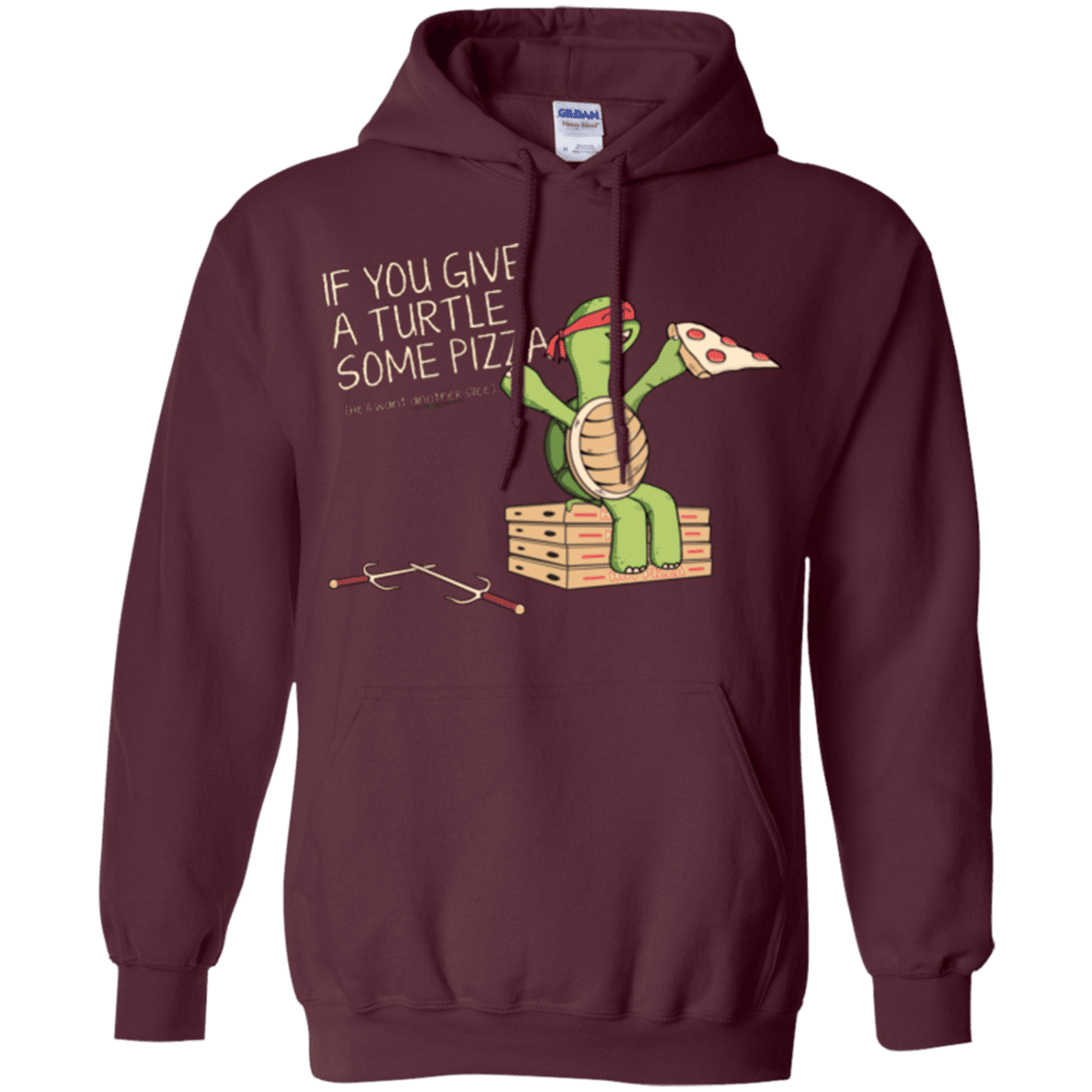 Sweatshirts Maroon / Small Give a Turtle Pullover Hoodie