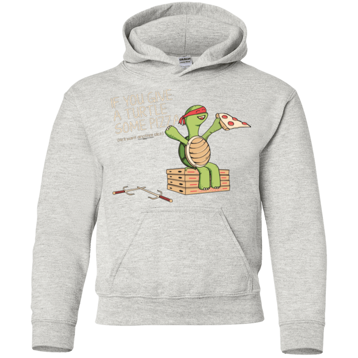 Sweatshirts Ash / YS Give a Turtle Youth Hoodie