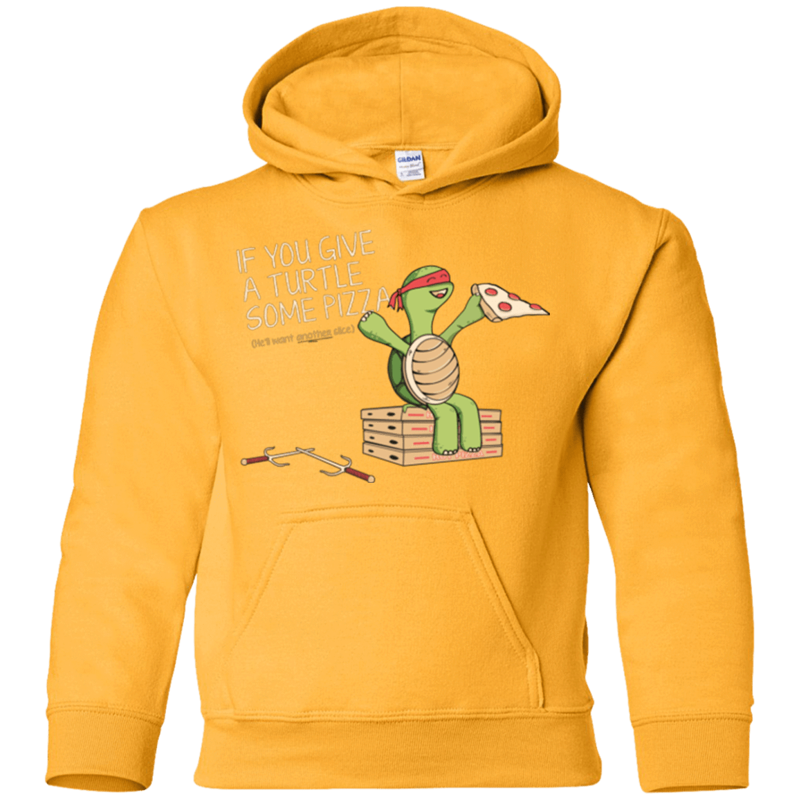 Sweatshirts Gold / YS Give a Turtle Youth Hoodie