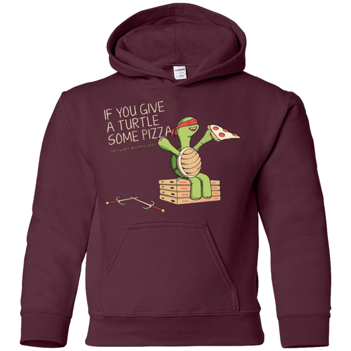 Sweatshirts Maroon / YS Give a Turtle Youth Hoodie