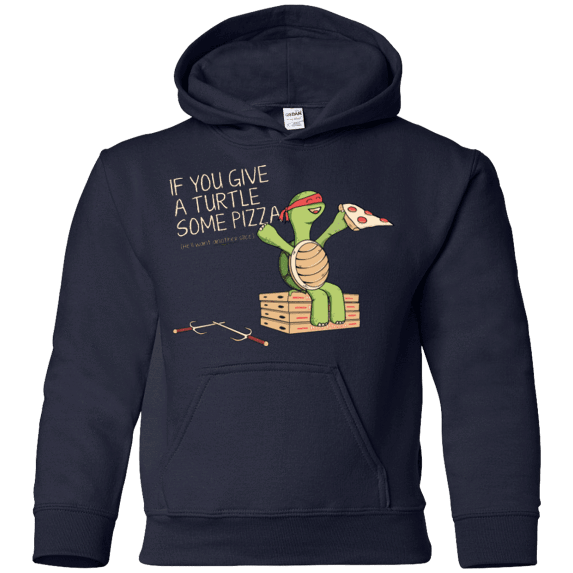 Sweatshirts Navy / YS Give a Turtle Youth Hoodie