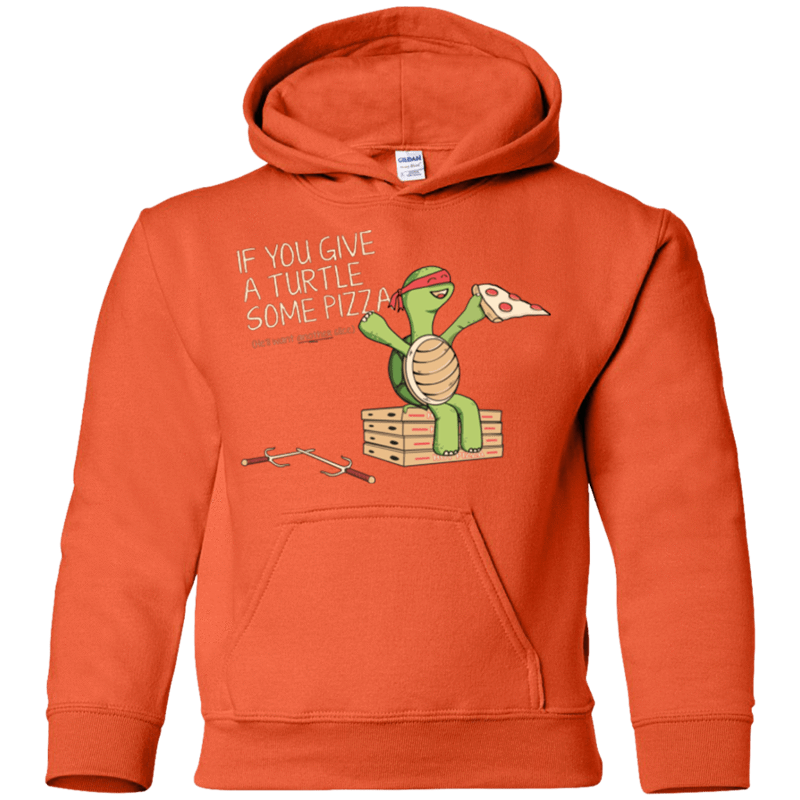 Sweatshirts Orange / YS Give a Turtle Youth Hoodie