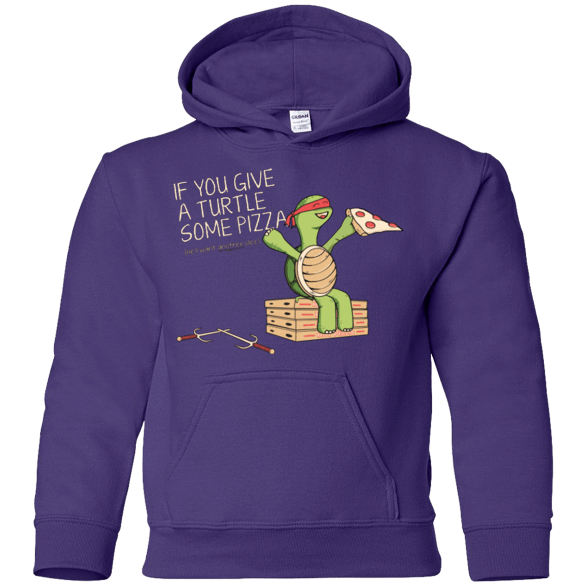 Sweatshirts Purple / YS Give a Turtle Youth Hoodie