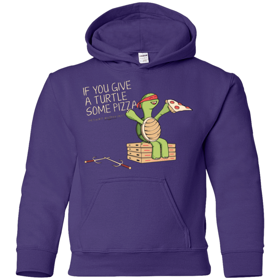 Sweatshirts Purple / YS Give a Turtle Youth Hoodie