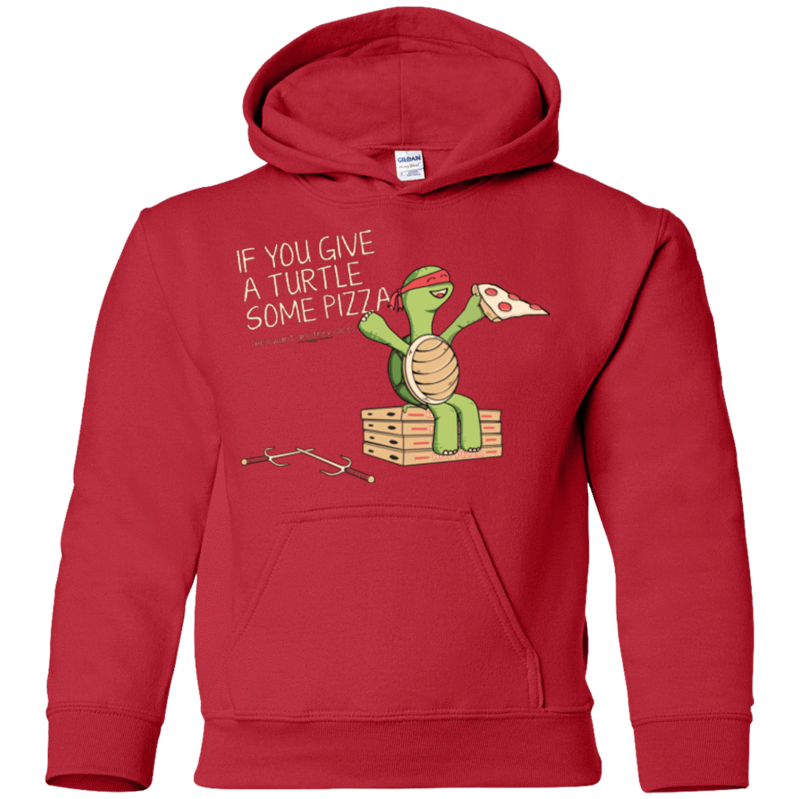 Sweatshirts Red / YS Give a Turtle Youth Hoodie