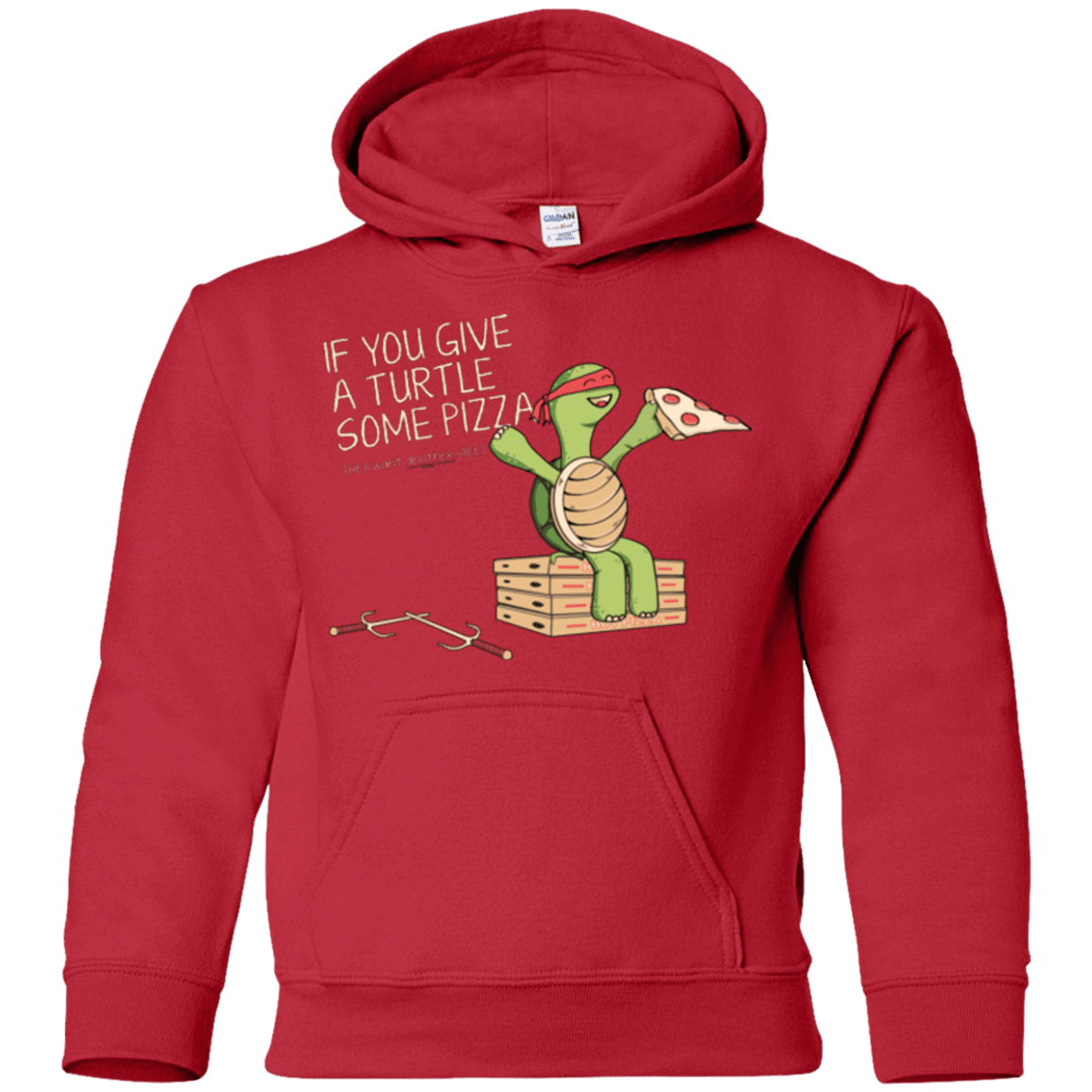 Sweatshirts Red / YS Give a Turtle Youth Hoodie