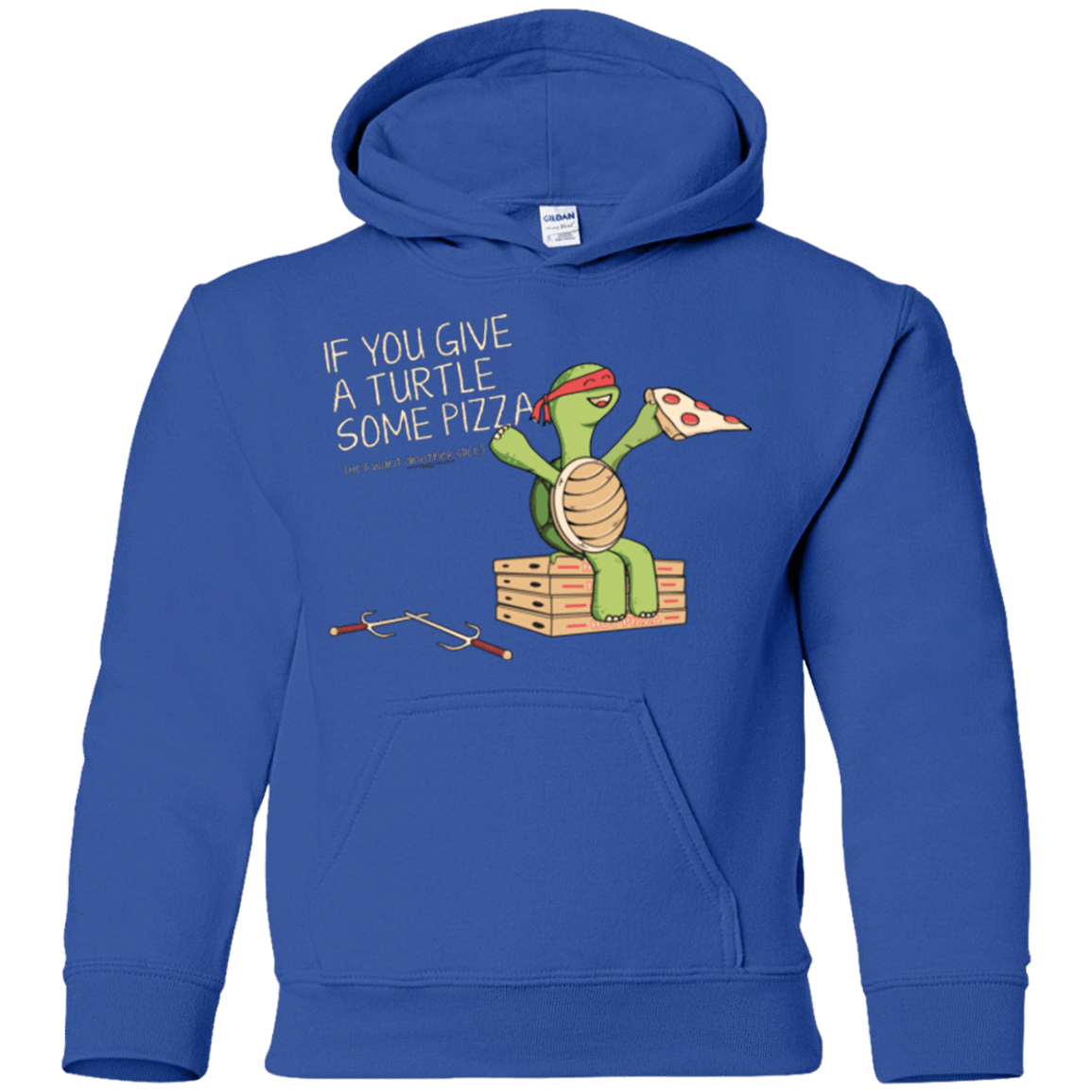 Sweatshirts Royal / YS Give a Turtle Youth Hoodie