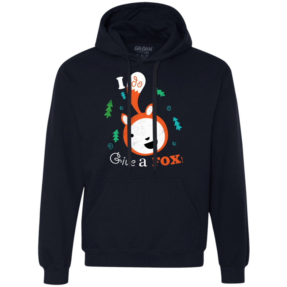 Sweatshirts Navy / S Giving a Fox Premium Fleece Hoodie