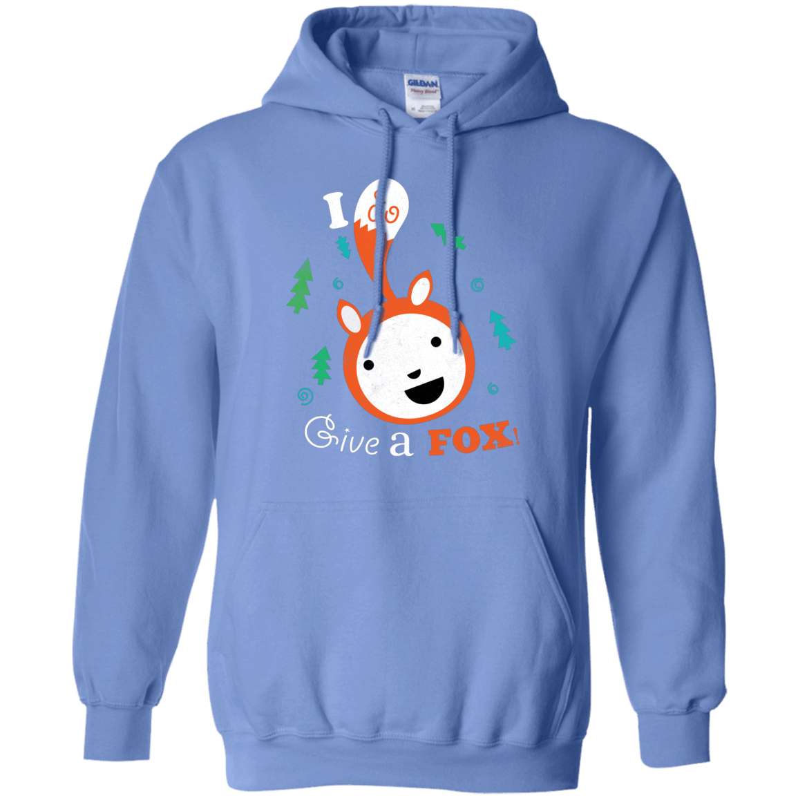 Sweatshirts Carolina Blue / S Giving a Fox Pullover Hoodie