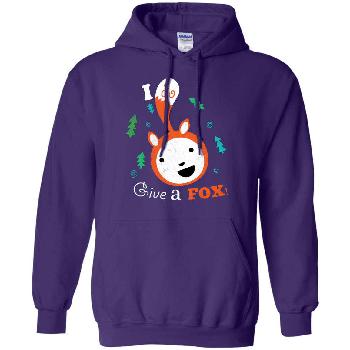 Sweatshirts Purple / S Giving a Fox Pullover Hoodie