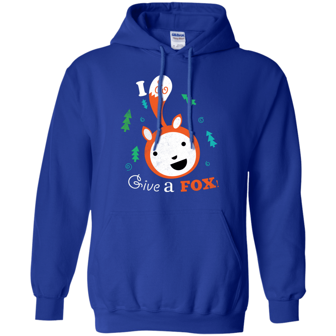 Sweatshirts Royal / S Giving a Fox Pullover Hoodie