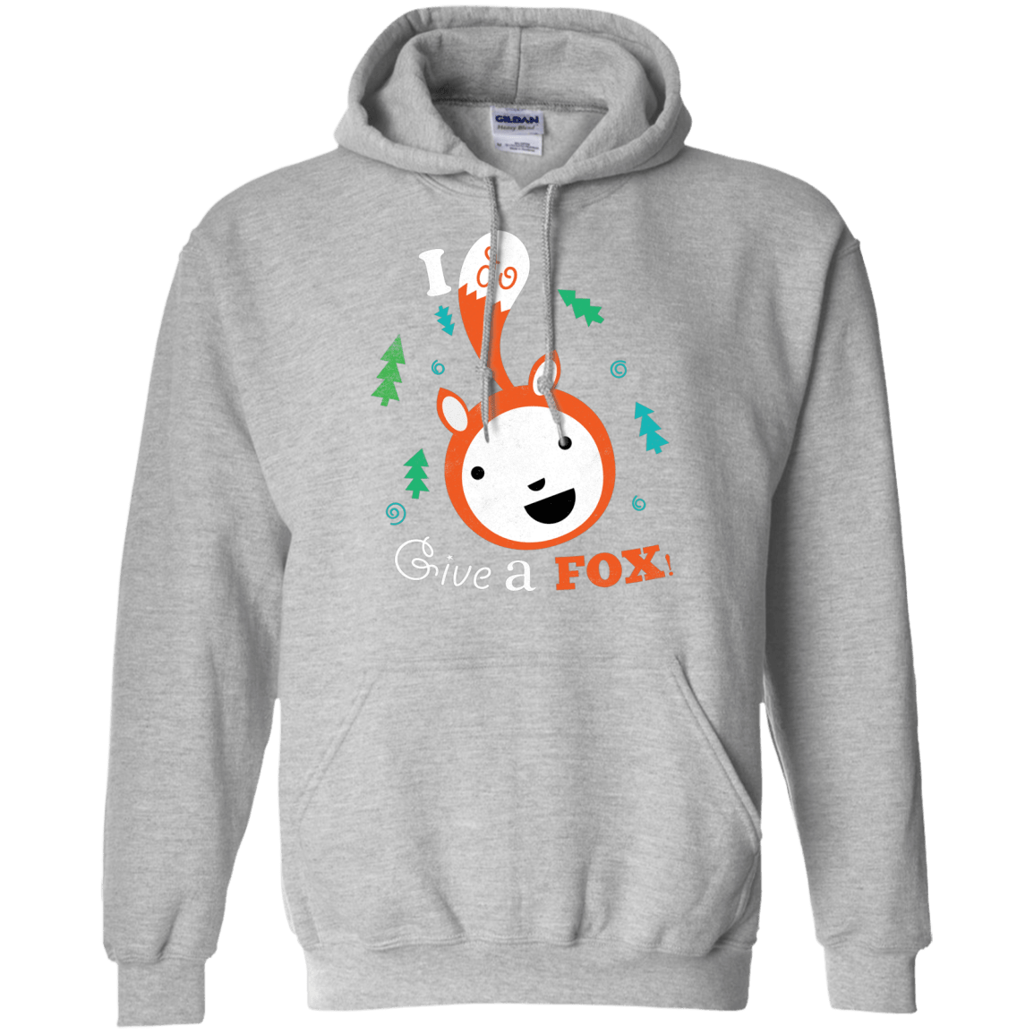 Sweatshirts Sport Grey / S Giving a Fox Pullover Hoodie