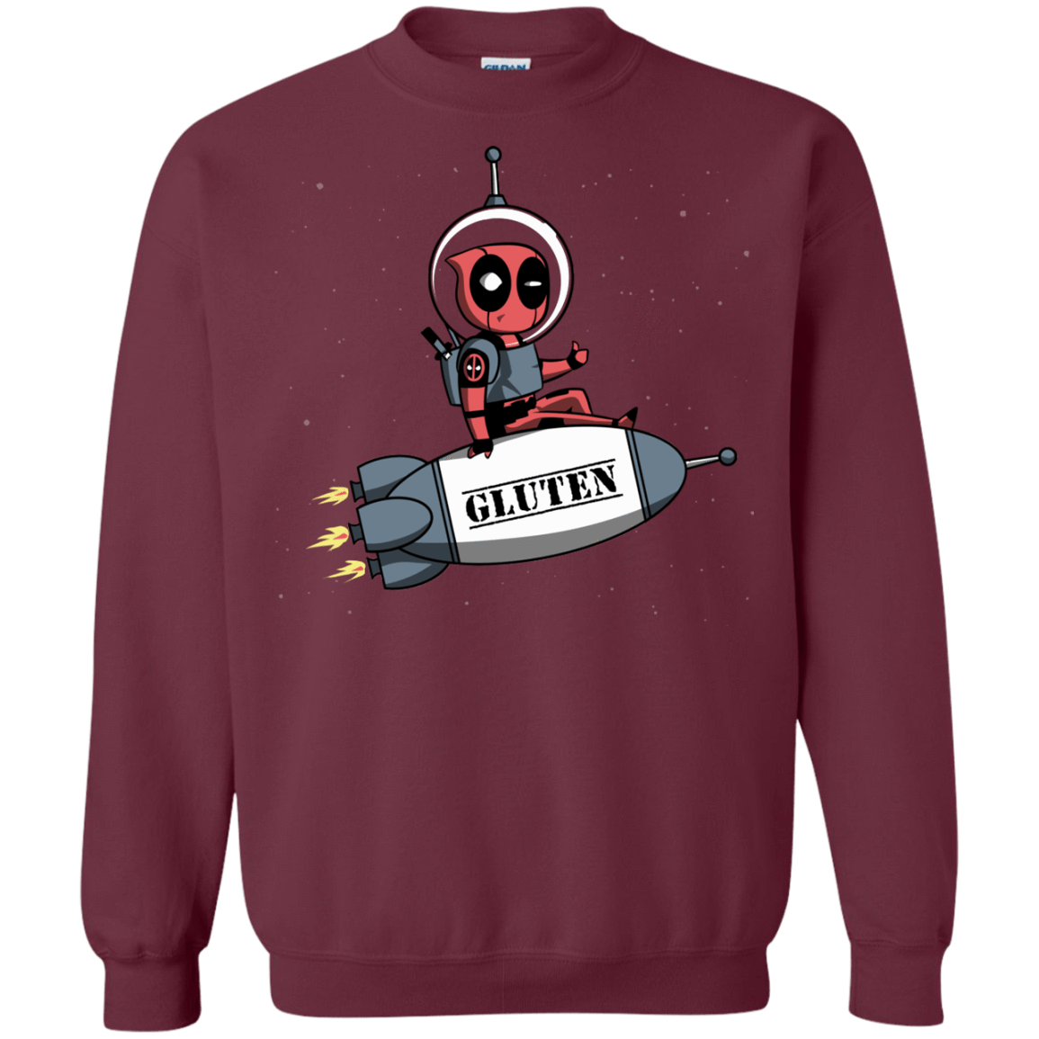 Sweatshirts Maroon / S Gluten No More Crewneck Sweatshirt