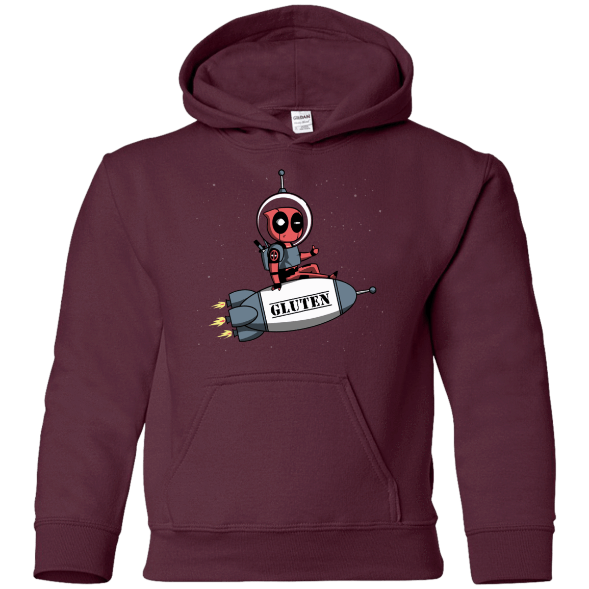 Sweatshirts Maroon / YS Gluten No More Youth Hoodie