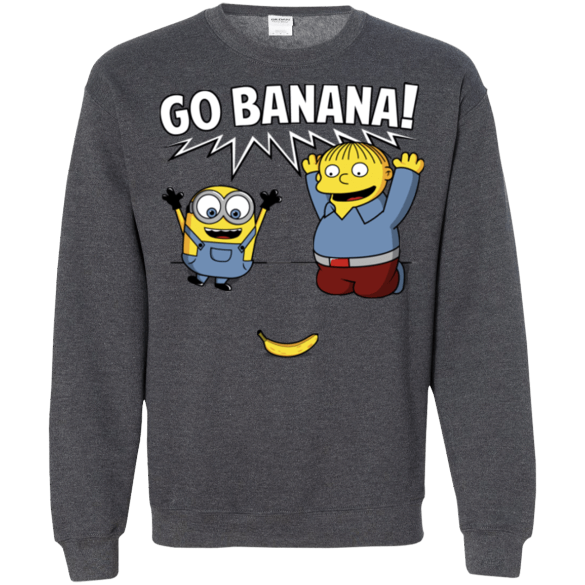 Sweatshirts Dark Heather / S Go Banana! Crewneck Sweatshirt