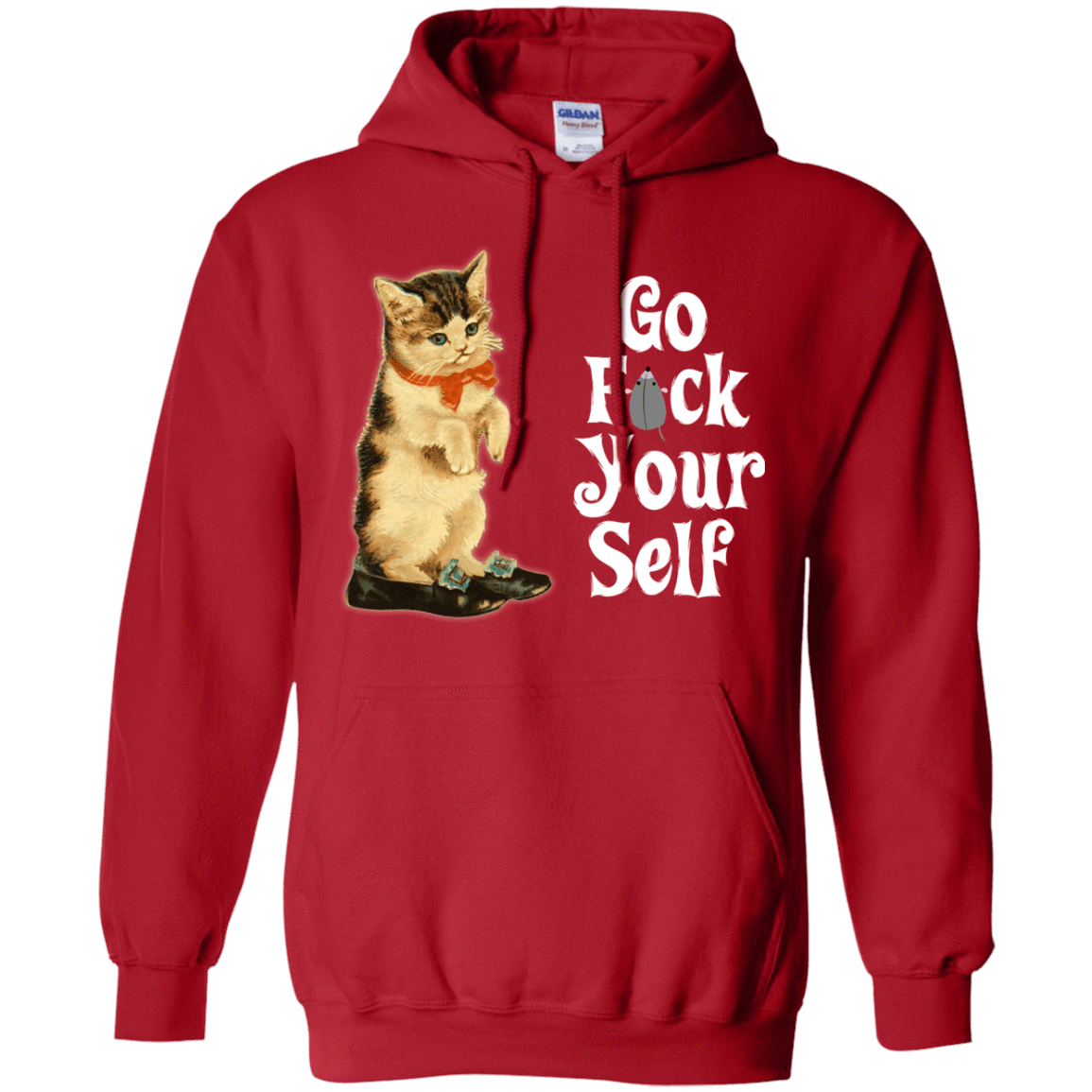Sweatshirts Red / Small Go fck yourself Pullover Hoodie