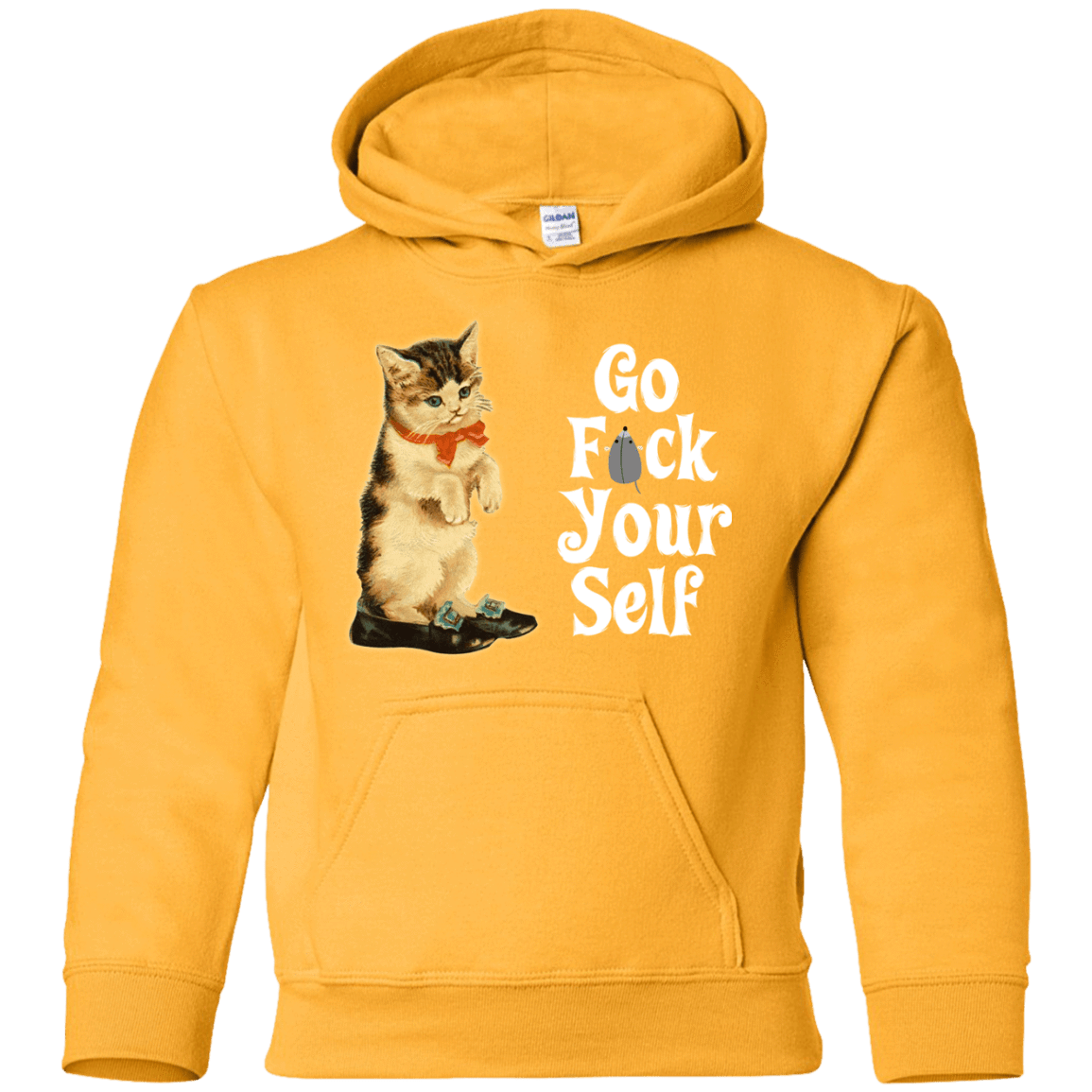 Sweatshirts Gold / YS Go fck yourself Youth Hoodie