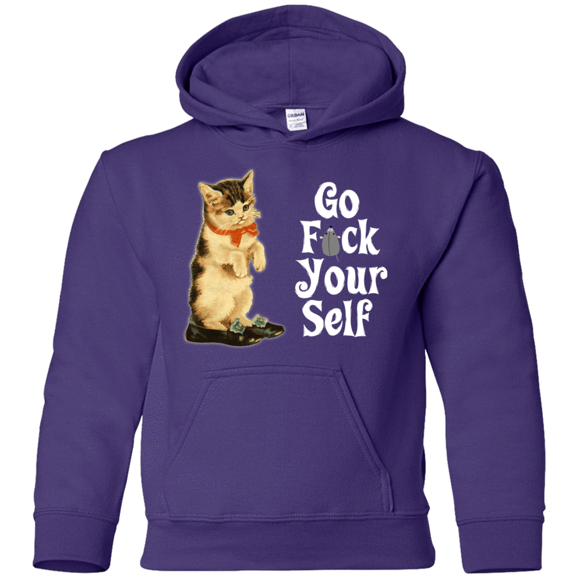 Sweatshirts Purple / YS Go fck yourself Youth Hoodie