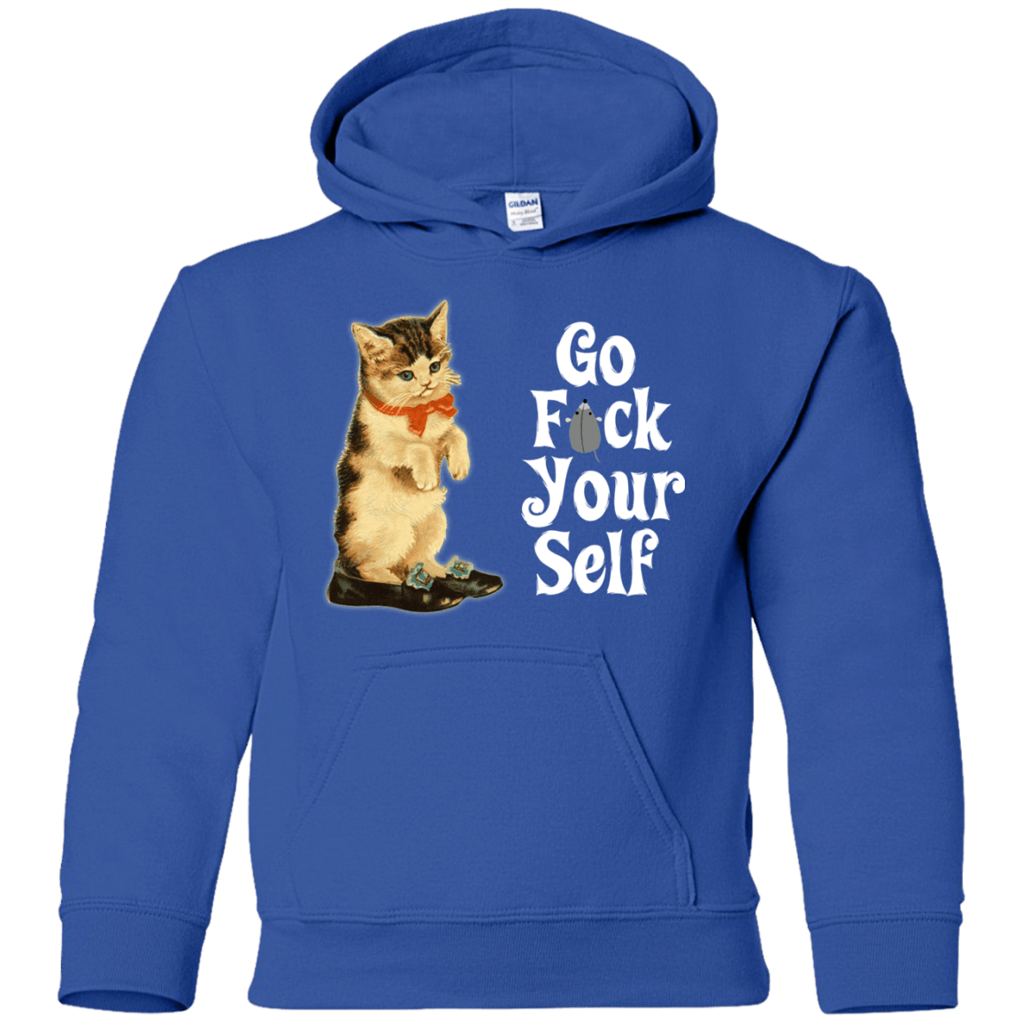 Sweatshirts Royal / YS Go fck yourself Youth Hoodie