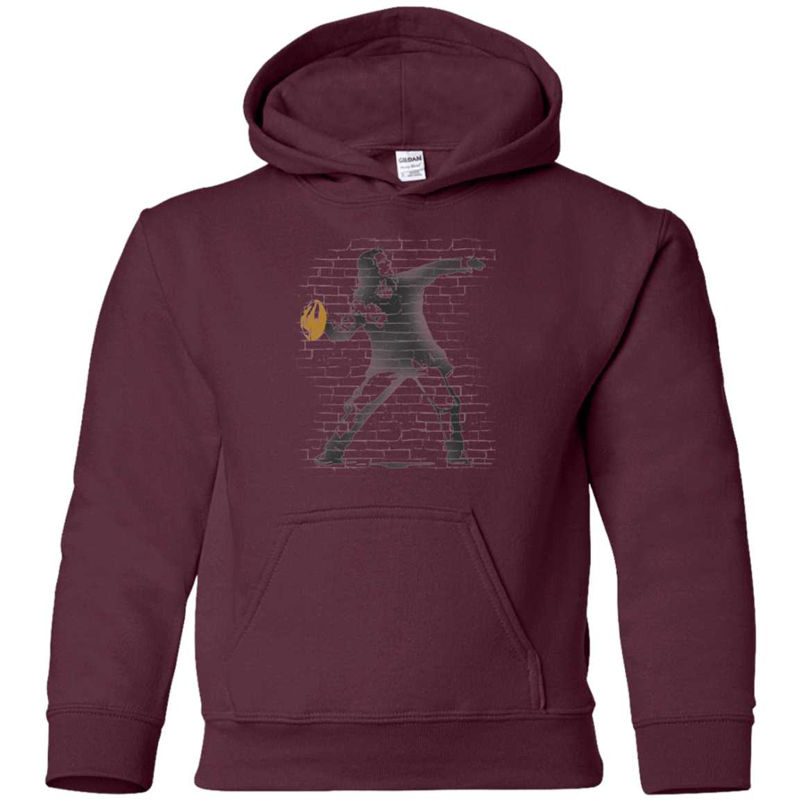 Sweatshirts Maroon / YS GO LONG MARK Youth Hoodie