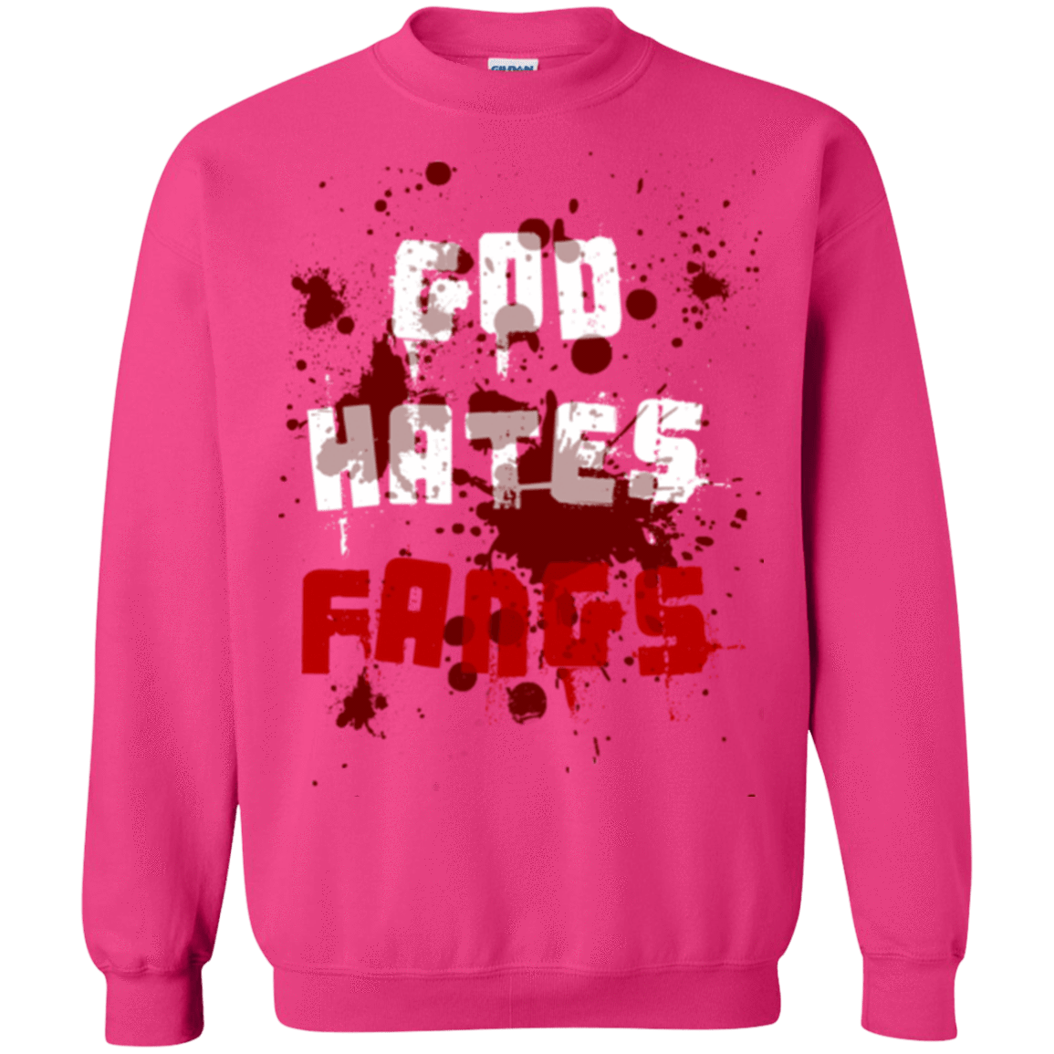 Sweatshirts Heliconia / Small God hates fangs Crewneck Sweatshirt