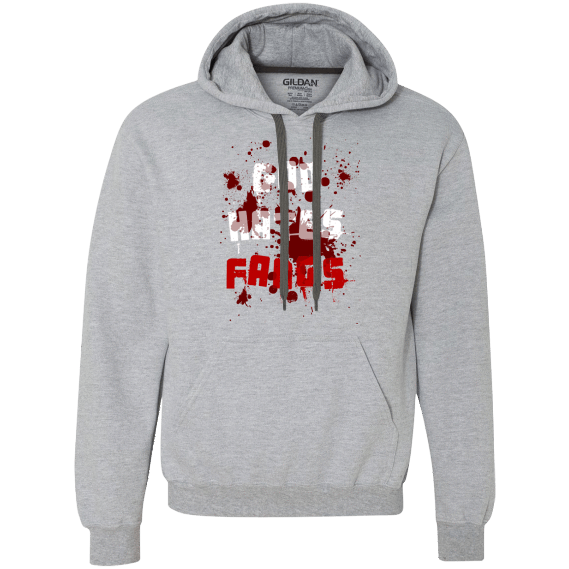 Sweatshirts Sport Grey / Small God hates fangs Premium Fleece Hoodie