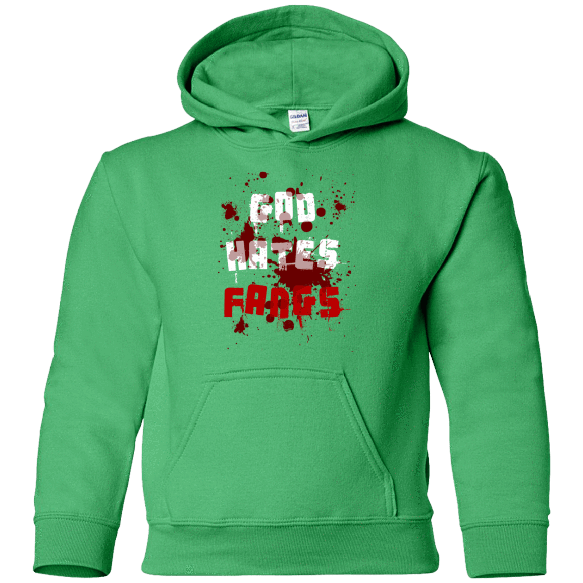 Sweatshirts Irish Green / YS God hates fangs Youth Hoodie