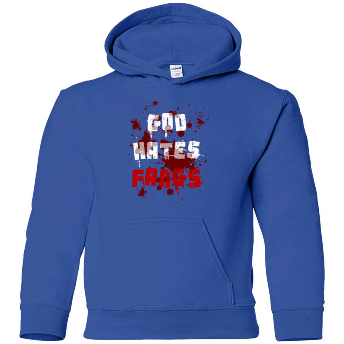 Sweatshirts Royal / YS God hates fangs Youth Hoodie