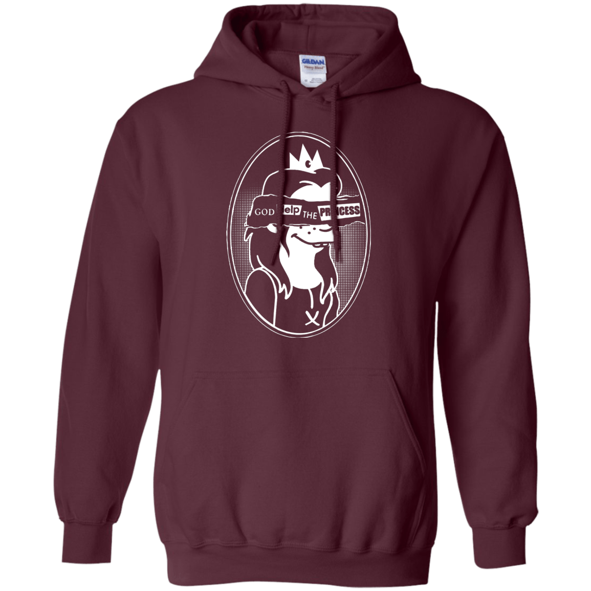 Sweatshirts Maroon / S God Help The Princess Pullover Hoodie