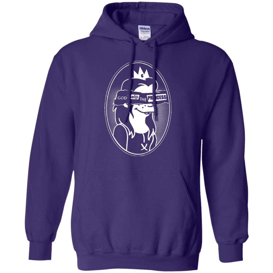 Sweatshirts Purple / S God Help The Princess Pullover Hoodie