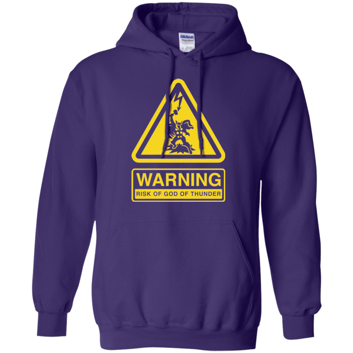 Sweatshirts Purple / S God of Thunder Pullover Hoodie