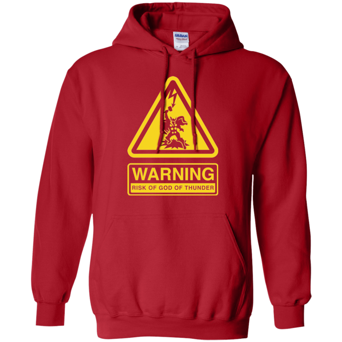 Sweatshirts Red / S God of Thunder Pullover Hoodie