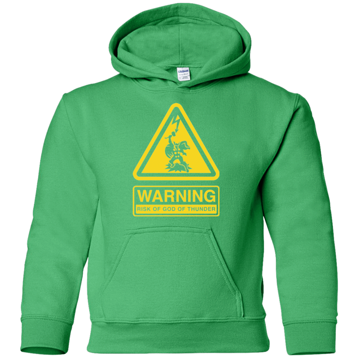 Sweatshirts Irish Green / YS God of Thunder Youth Hoodie