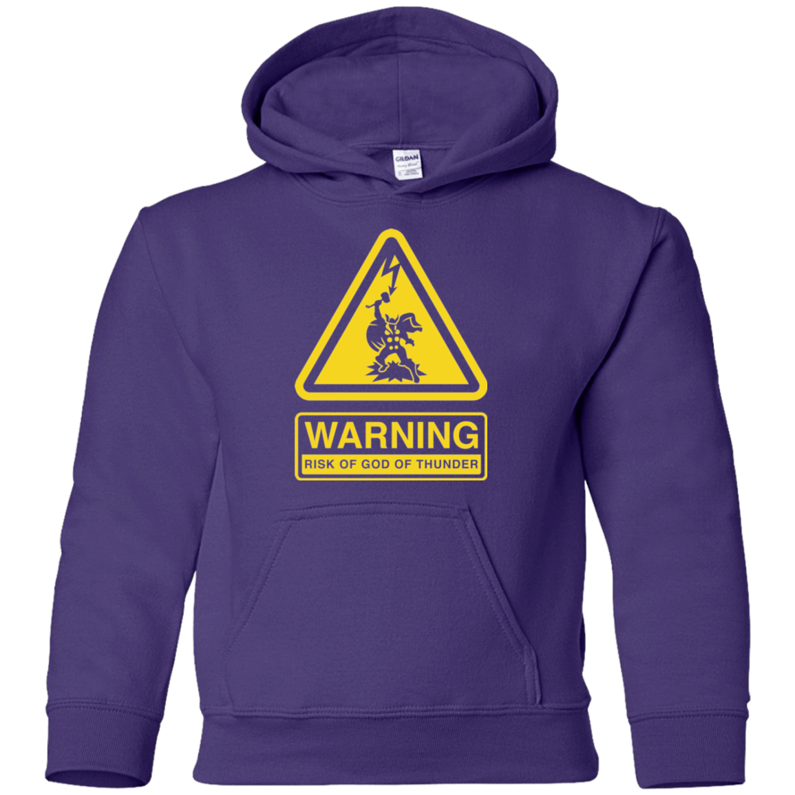 Sweatshirts Purple / YS God of Thunder Youth Hoodie